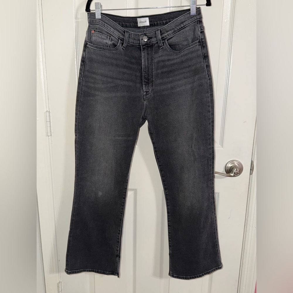 Hudson Jeans Women's Gray Wide Leg Flare Jeans - Picture 3 of 7